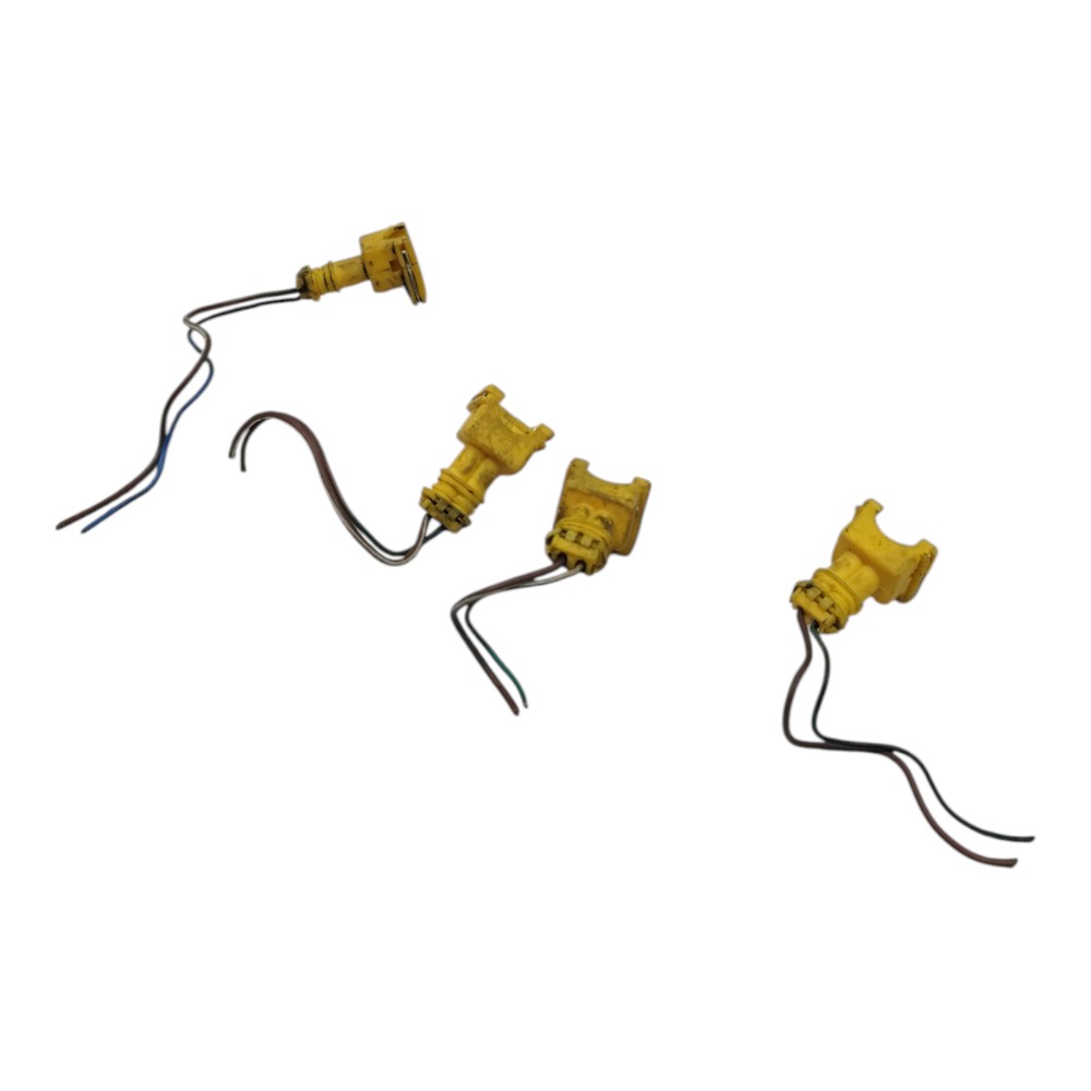 Jogo Plug Conector Bico Injetor Fiat Siena 1.0 2010 2011 3