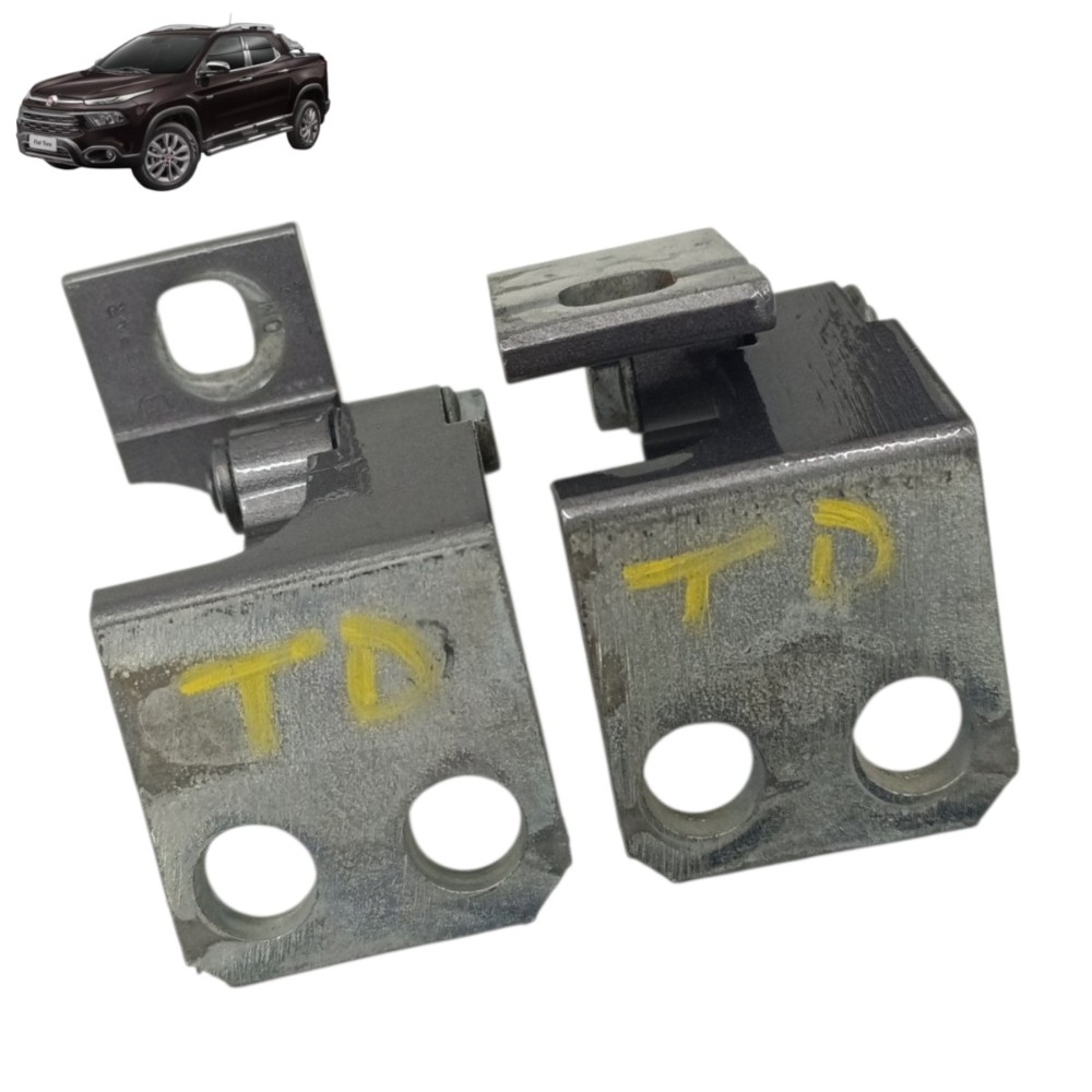 Par dobradiça porta traseira direita fiat toro 2021 2020