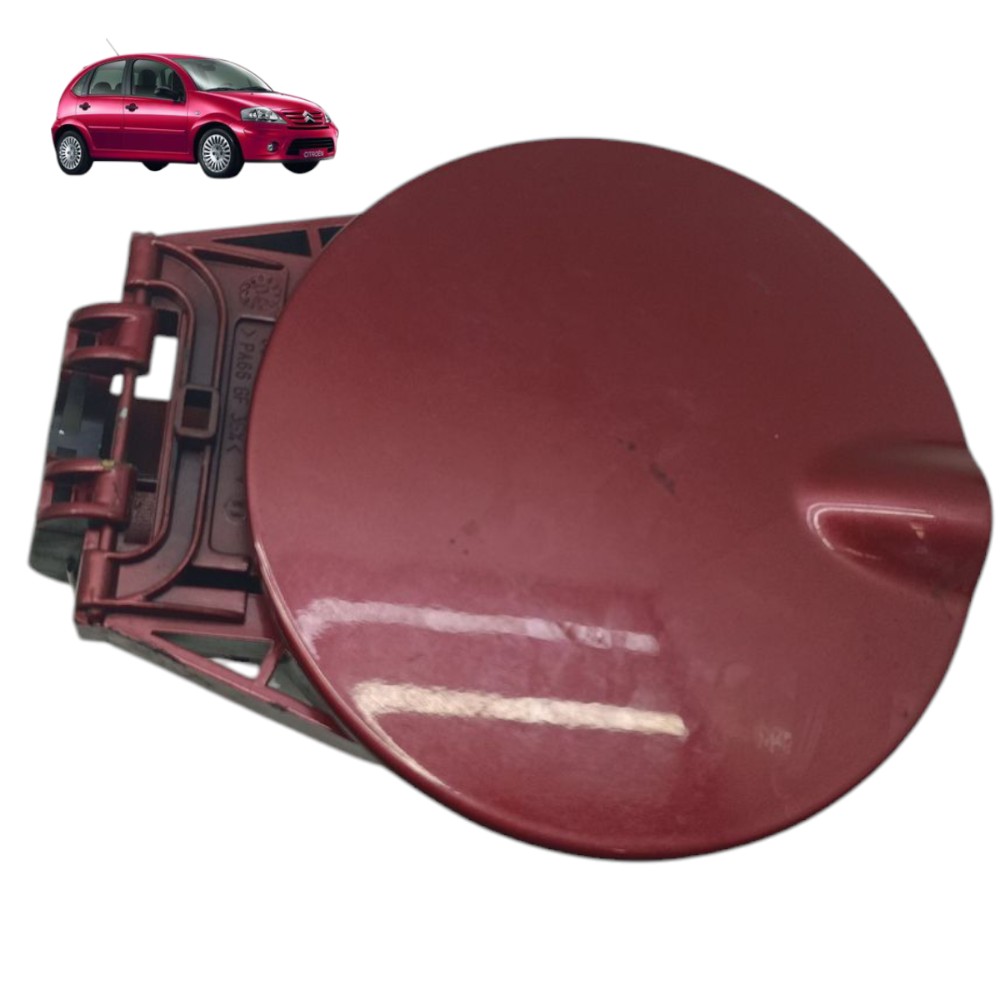 Portinhola Tanque Combustível Citroen C3 2004 2005 2006 2007 Vermelho 2005 1