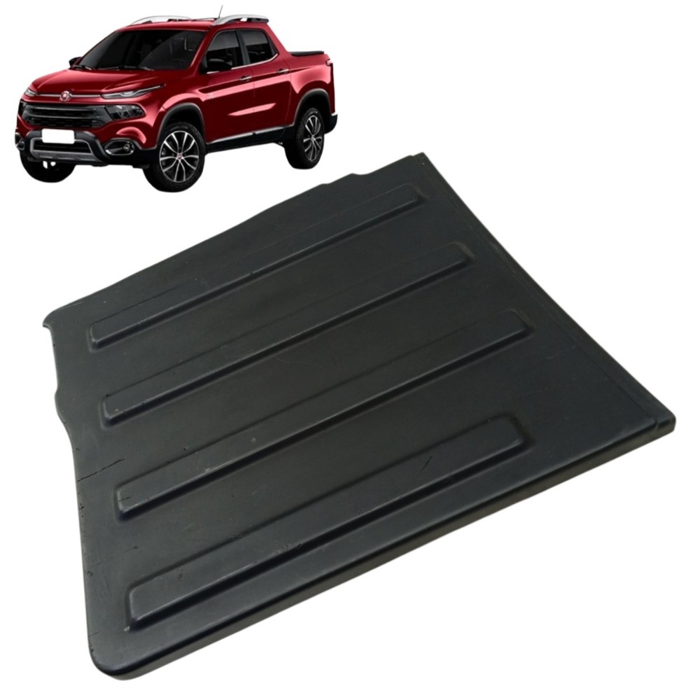 Acabamento Interno Esquerdo Tampa Traseira Fiat Toro 2021 Preto