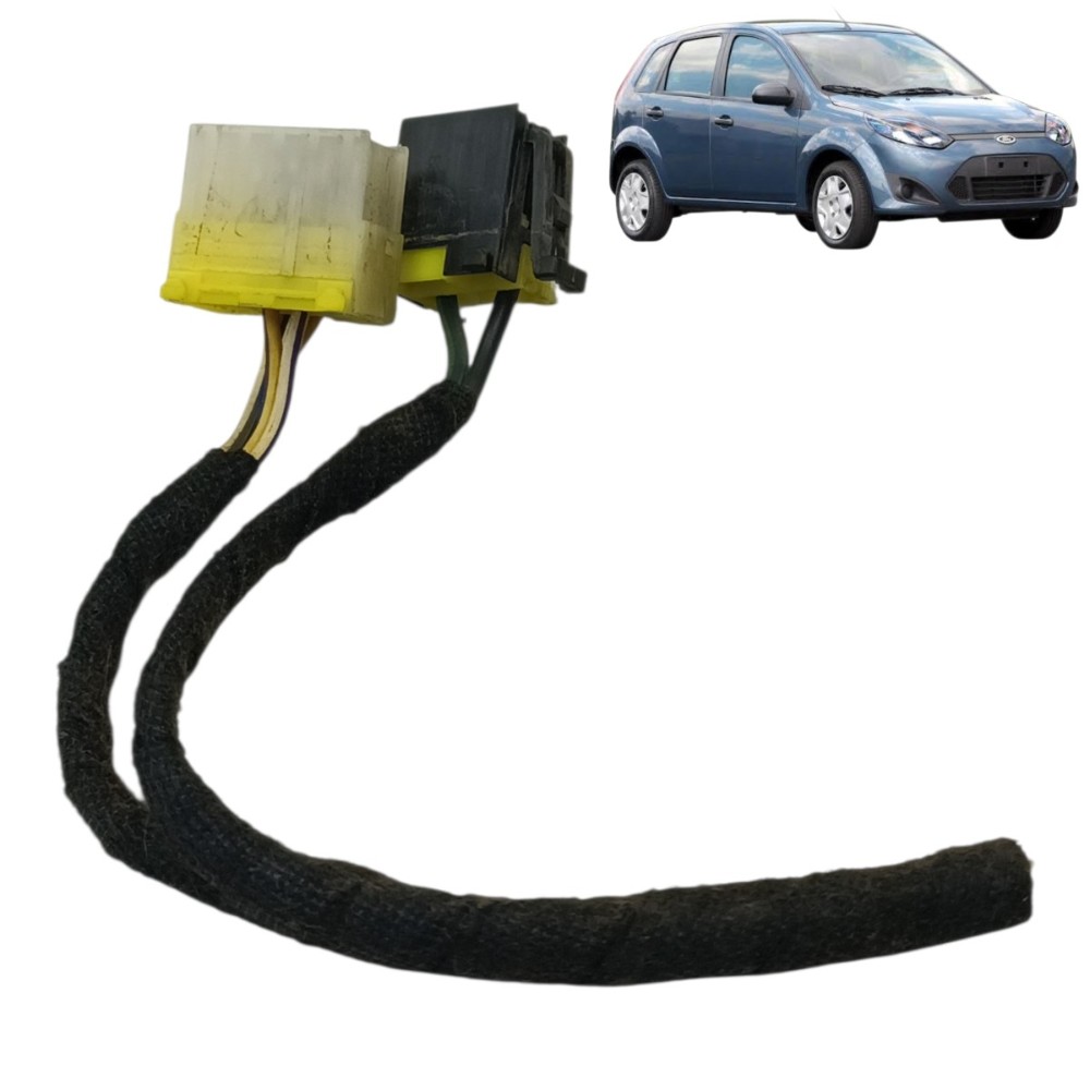 Plug Conector Botão Vidro Duplo Dianteiro Ford Fiesta 2014