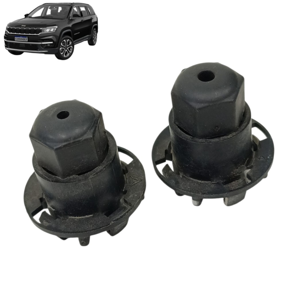 Par Batente Regulagem Capô Jeep Compass 2019 2020 2021 2022