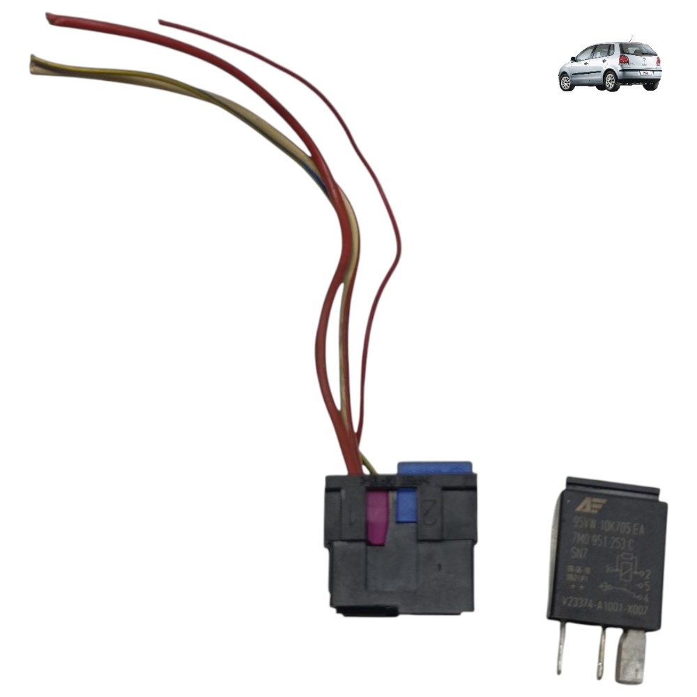 Conector Relé Auxiliar Ar Condicionado Vw Audi 7m0951253c 1