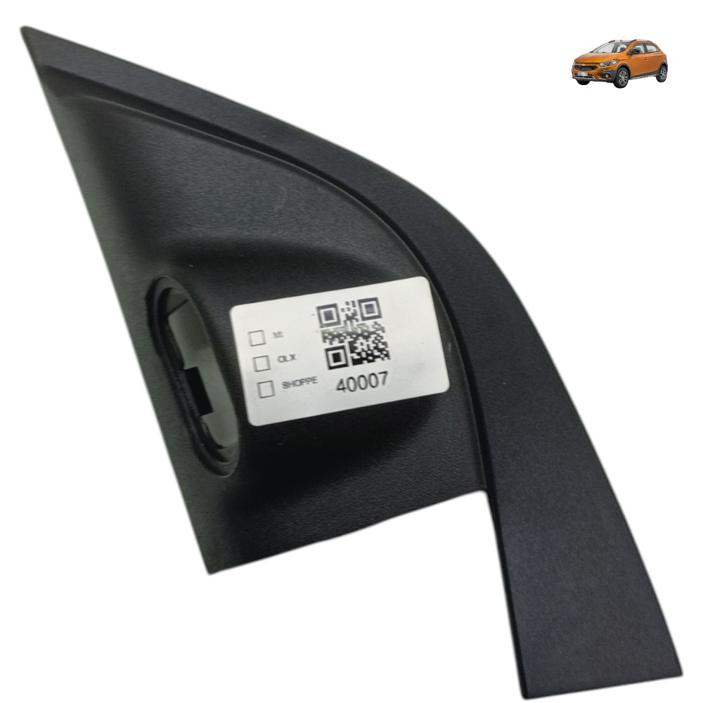 Acabamento Interno Retrovisor Elétrico Esquerdo Gm Onix 2017 Preto 1