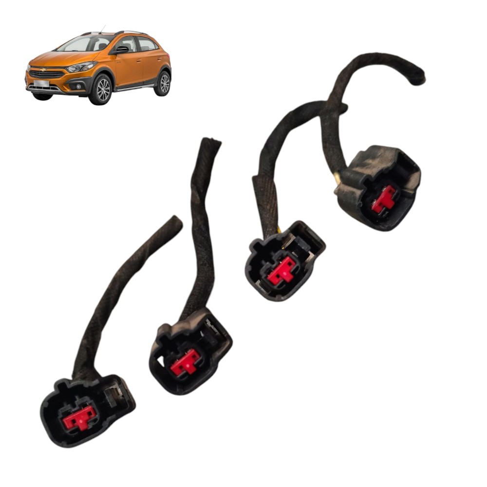 Jogo Plug Conector Alto Falante Porta Gm Onix Prisma 2017 1