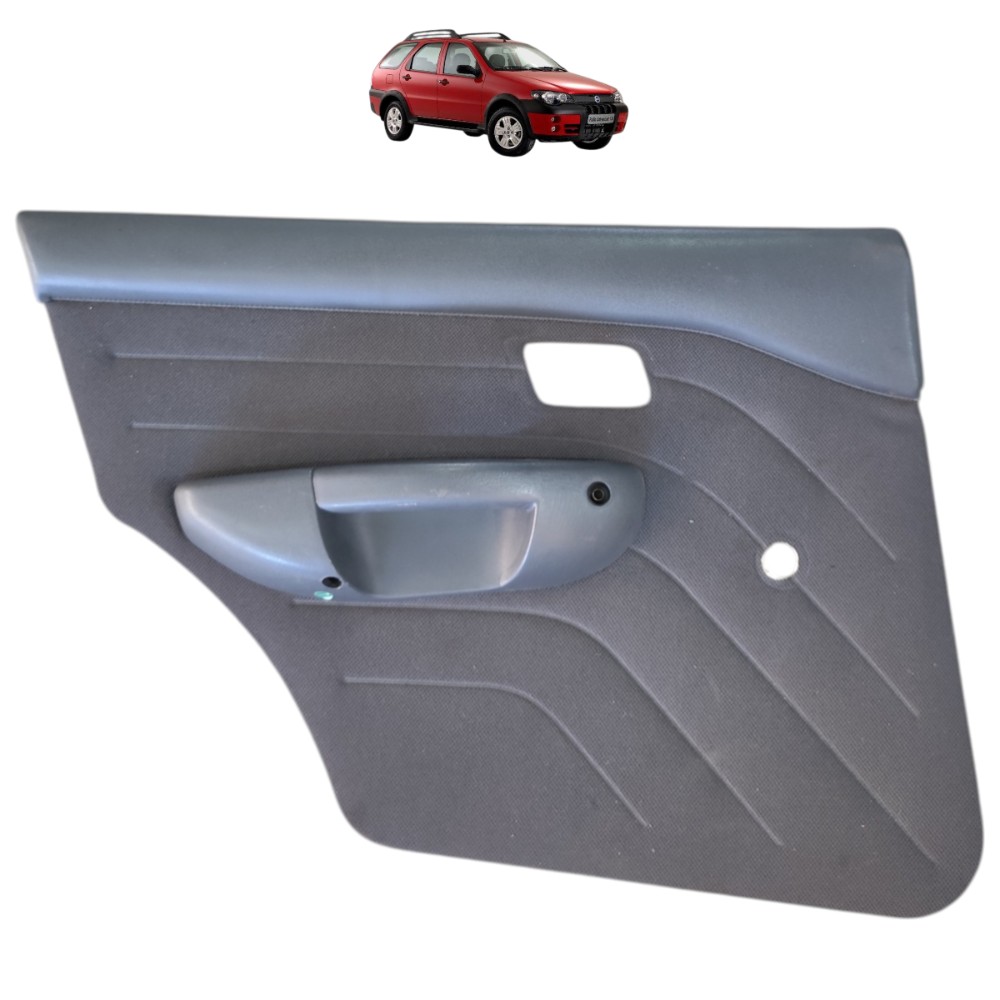 Forro Porta Traseira Esquerda Fiat Palio Adventure 2005 2006 Cinza-escuro 1