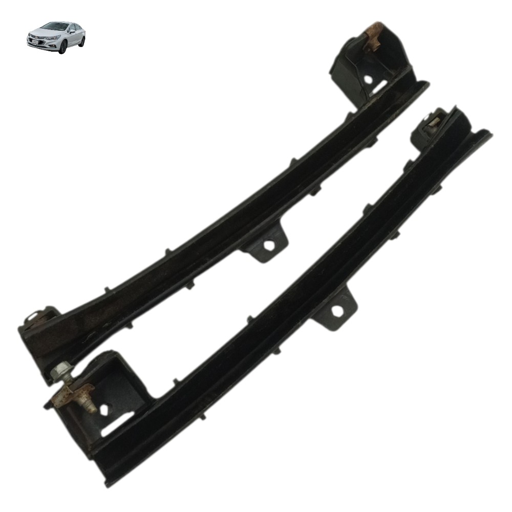 Par Guia Vidro Traseiro Chevrolet Cruze Ltz 2015 2016 2017 Preto 1