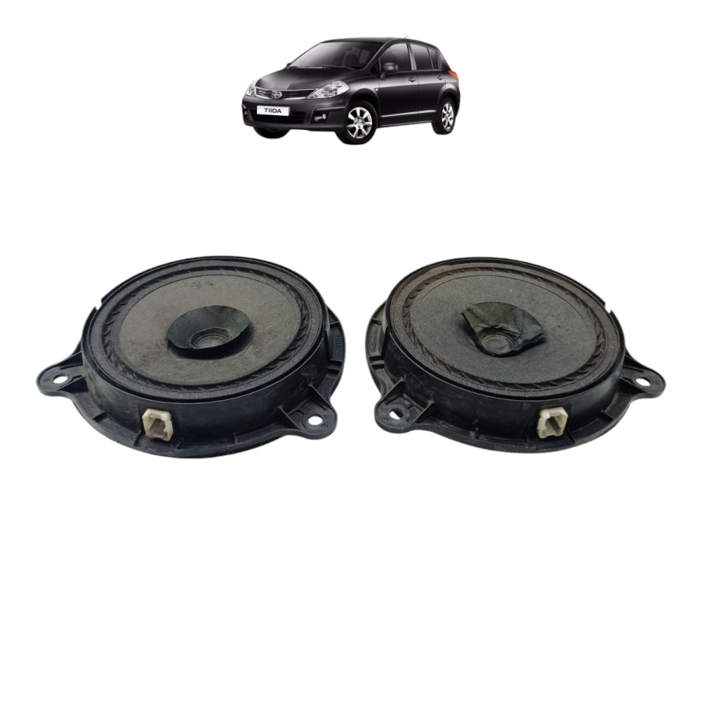 Par Alto Falante Porta Nissan Tiida 2012 2011 2010 09 08 07 Preto 1