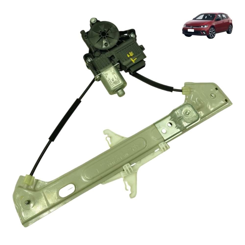 Máquina vidro traseira esquerda vw polo 2026 2025 2024 2023