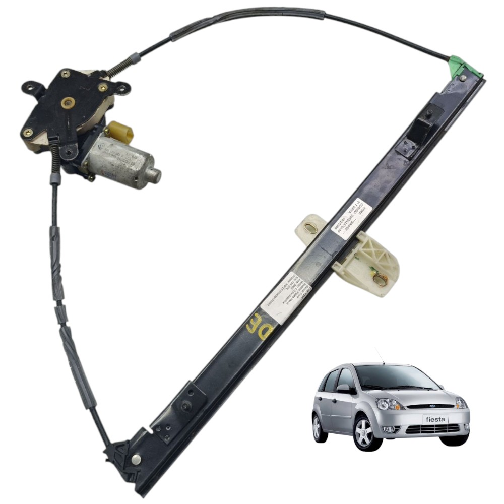 Motor Máquina Vidro Dianteira Esquerda Ford Fiesta 2003 2004 1