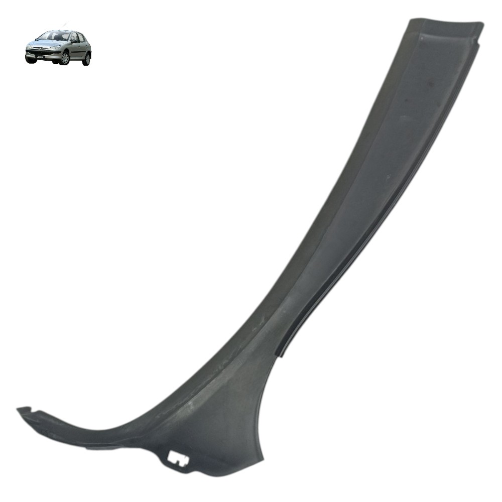 Grade Churrasqueira Direita Peugeot 206 2006 2007 2008 2009 – Preto – Plástico 1