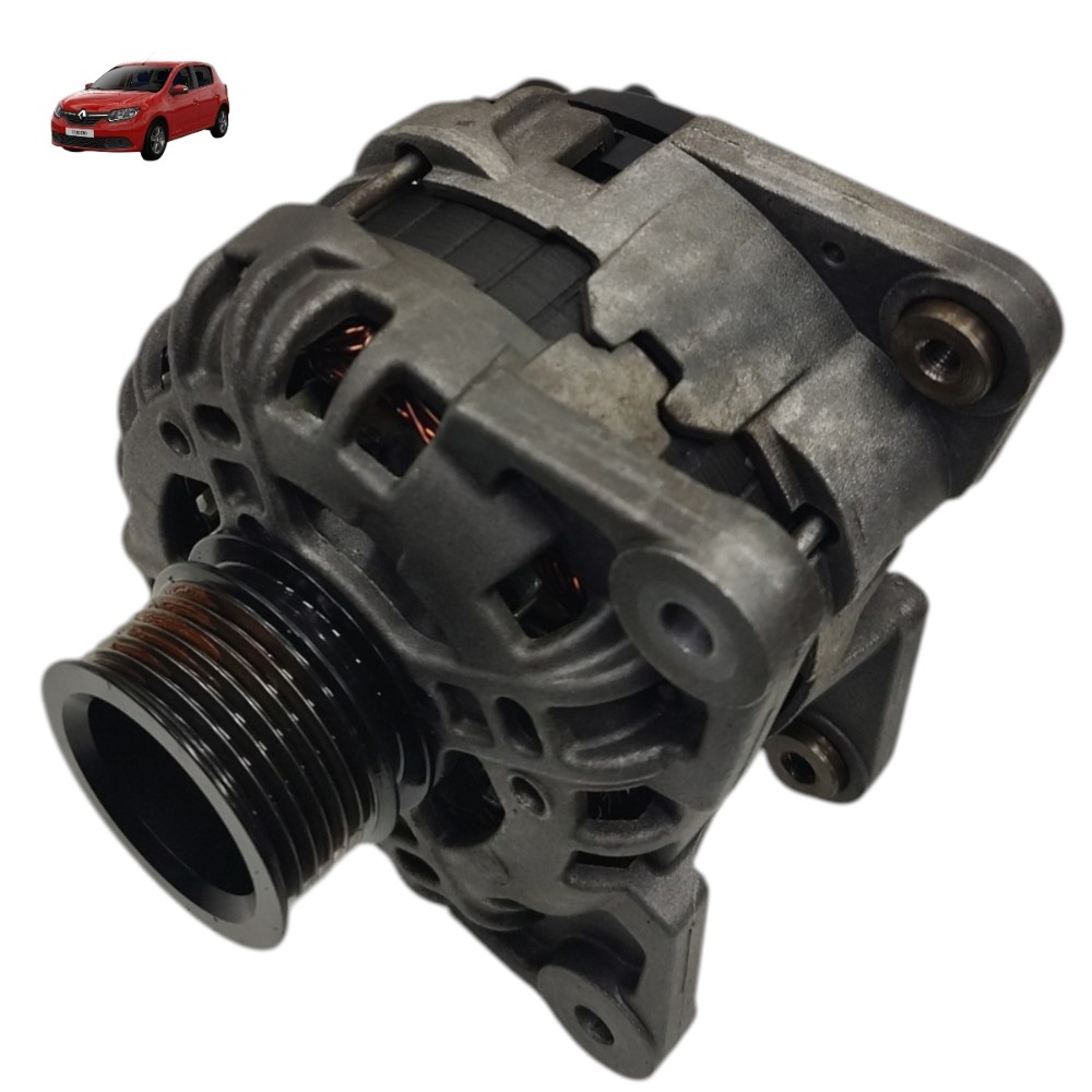 Alternador 90a 14v Renault sandero logan 1.6 2016 17 detalhe