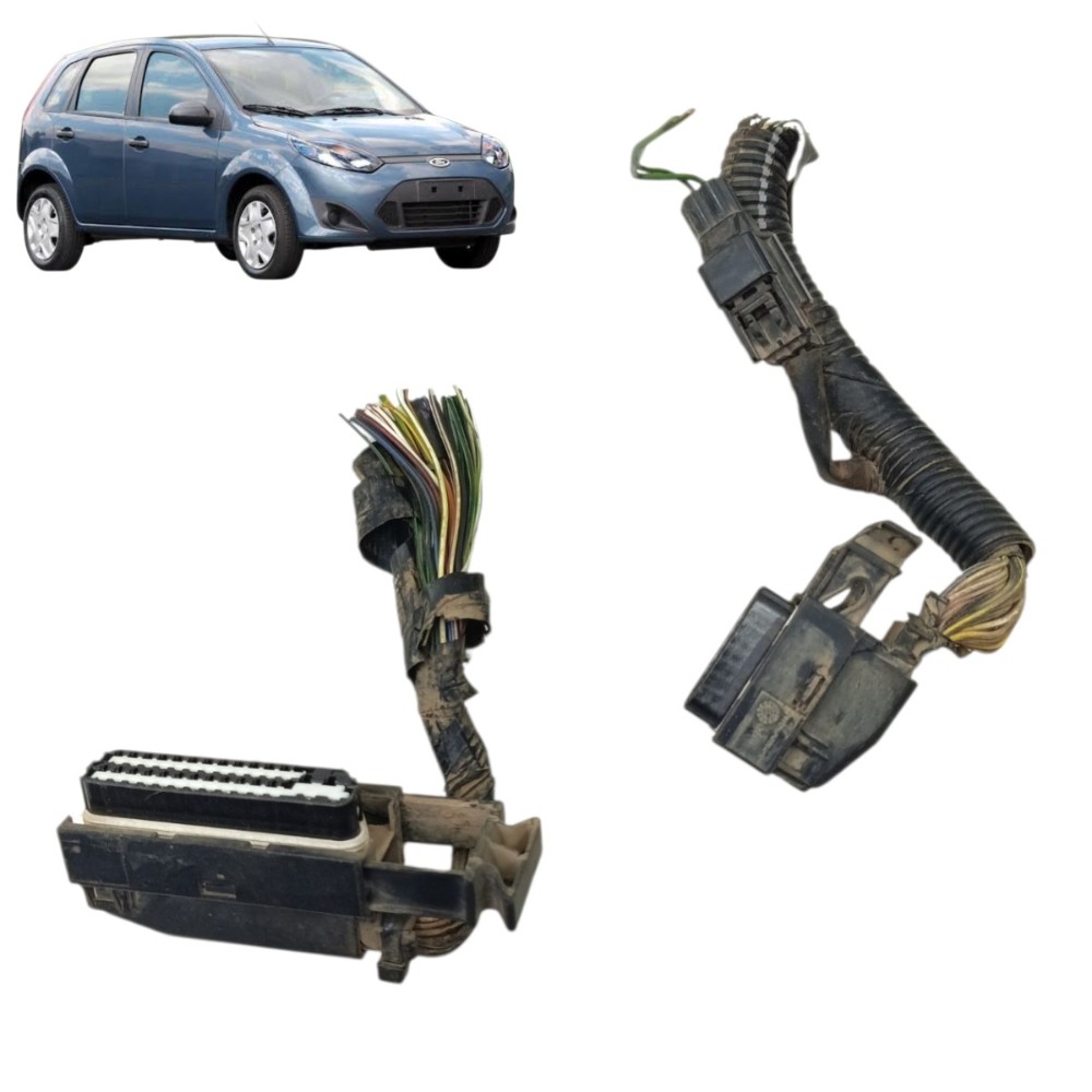 Par Plug Conector Módulo Injeção Ford Fiesta 1.0 Zetec 2014