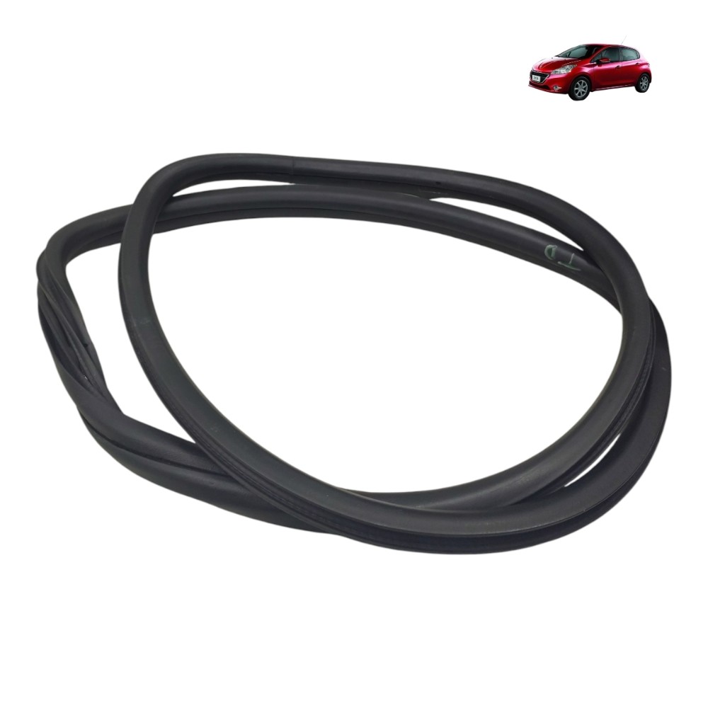 Borracha Vedação Porta Traseira Direita Peugeot 208 2014 15 Preto 1