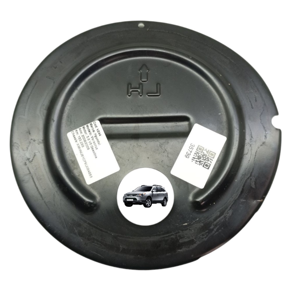 Tampa Acesso Combustível Esquerda Hyundai Veracruz 2008 2009 Preto 2008 1