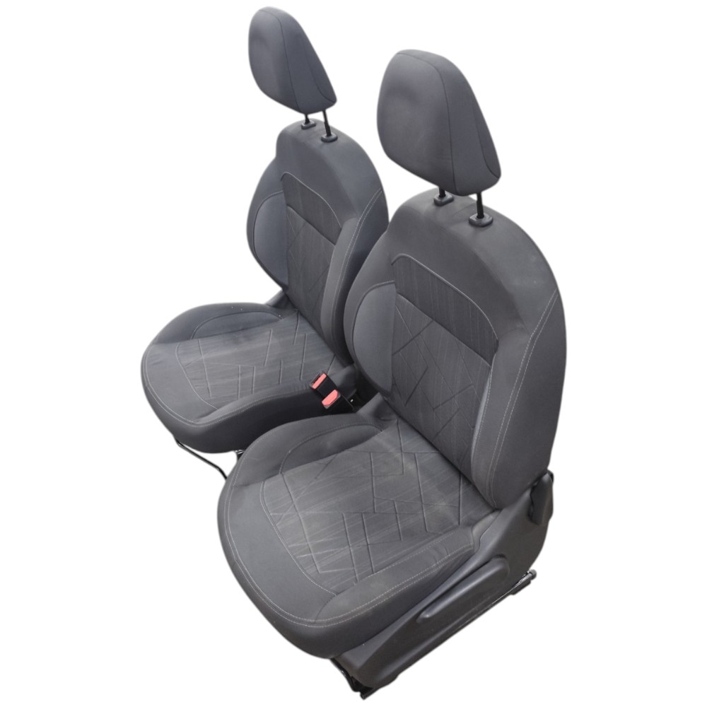 Par Banco Tecido Dianteiro Peugeot 208 2014 2015 2016 2017 Cinza-escuro 2