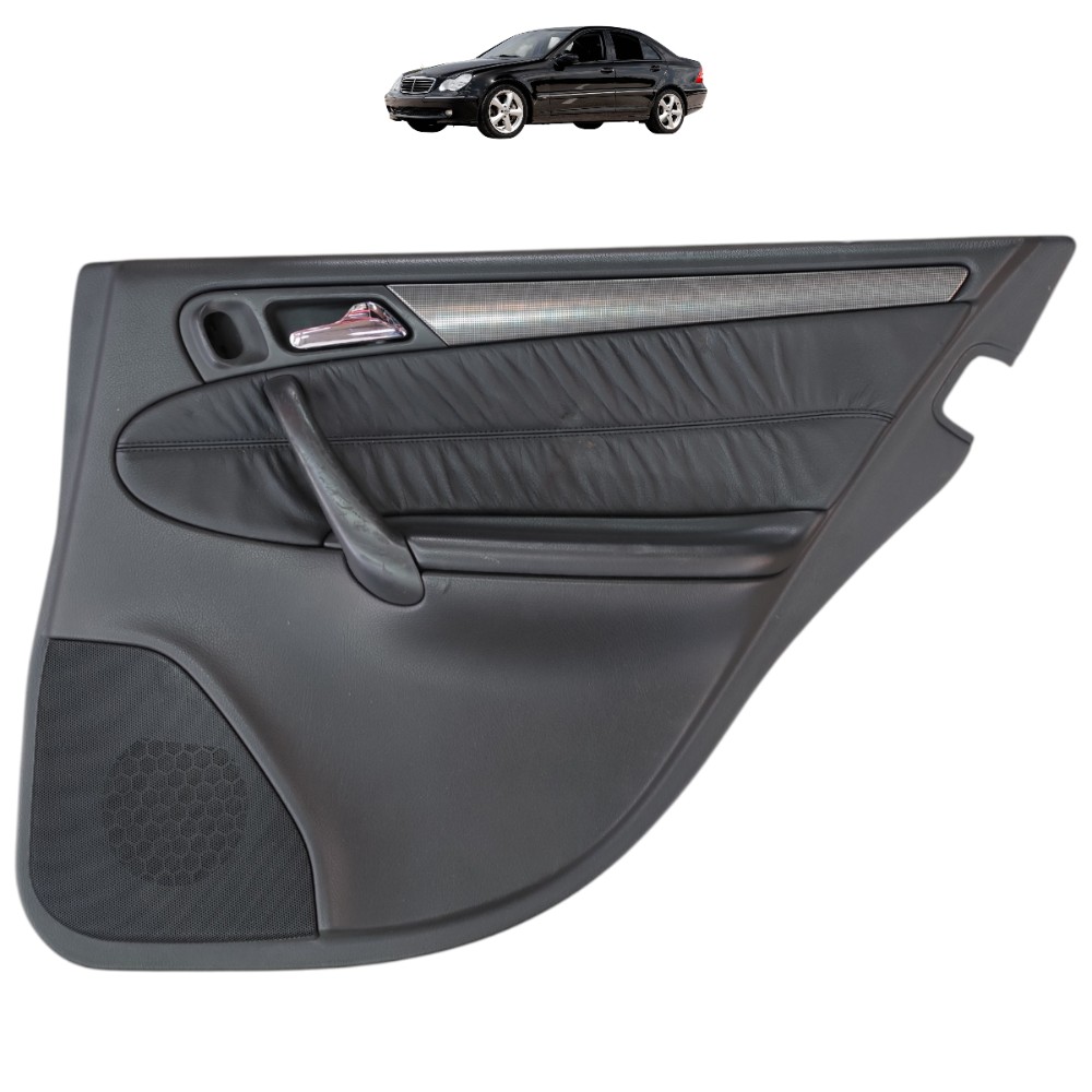 Forro Porta Traseira Direita Mercedes C230k 2003 2004 2005 Preto 1