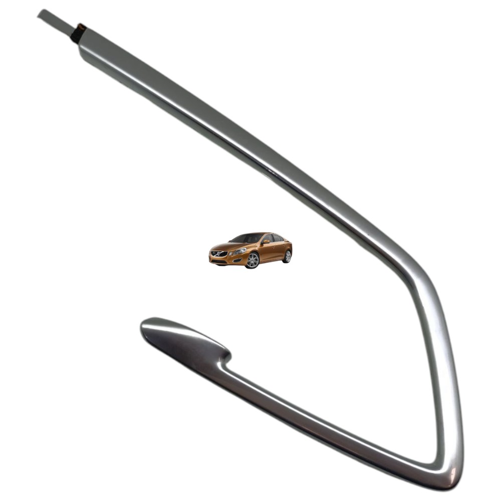 Friso Forro Porta Dianteira Direita Volvo S60 2011 2012 2013 Prateado 1