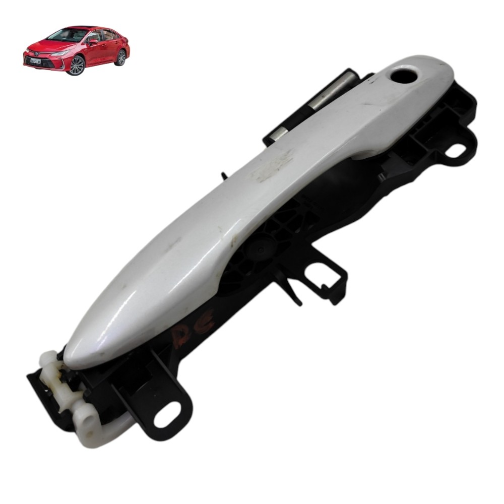 Maçaneta Externa Dianteira Esquerda Toyota Corolla 2021 2022 Branco Dianteira