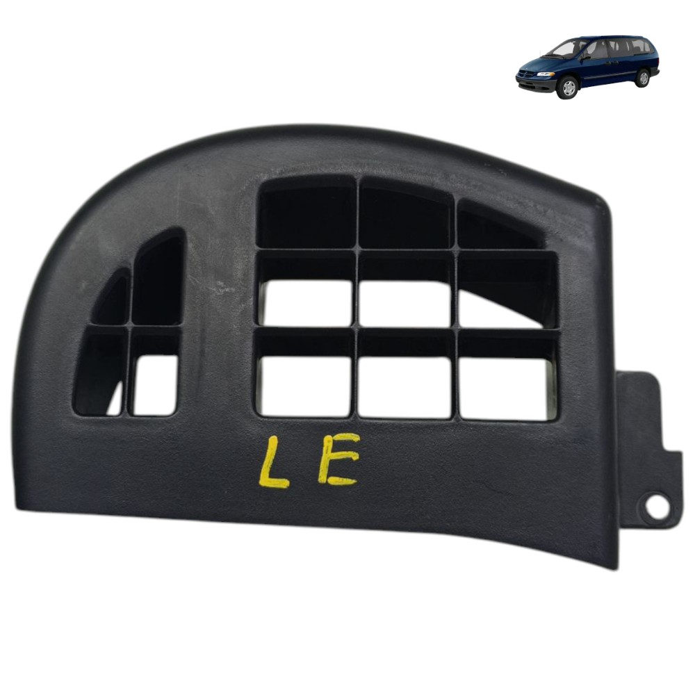 Acabamento Lateral Esquerdo Capa Painel Grand Caravan 2000 Preto Moldado 1