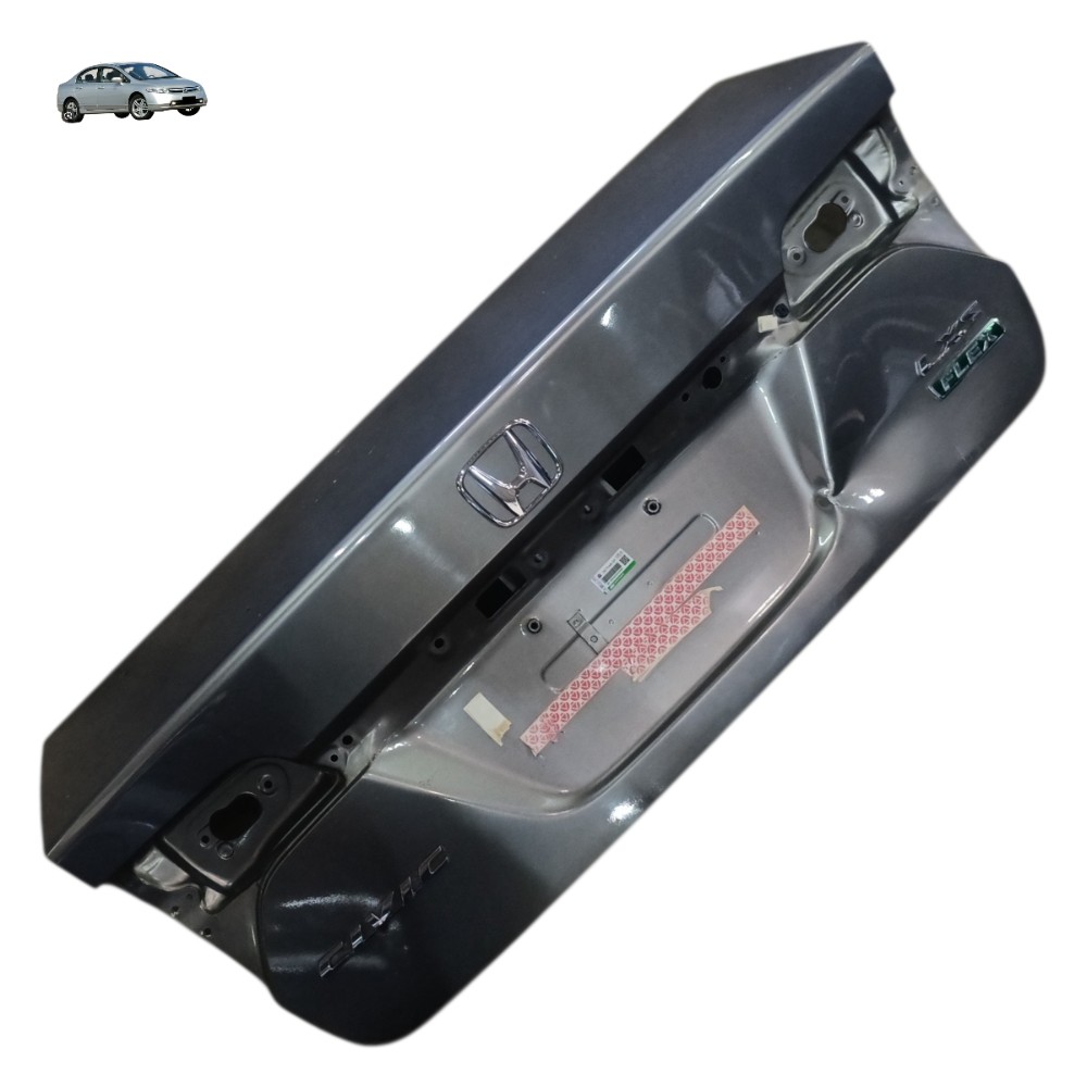 Tampa Traseira Honda Civic G8 2007 2008 2009 2010 11 Detalhe Prata 1