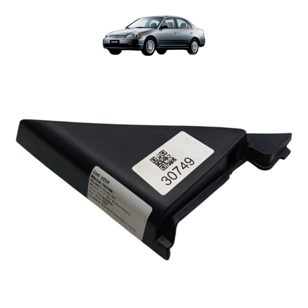 Acabamento Interno Retrovisor Esquerdo Honda Civic G7 2002 1