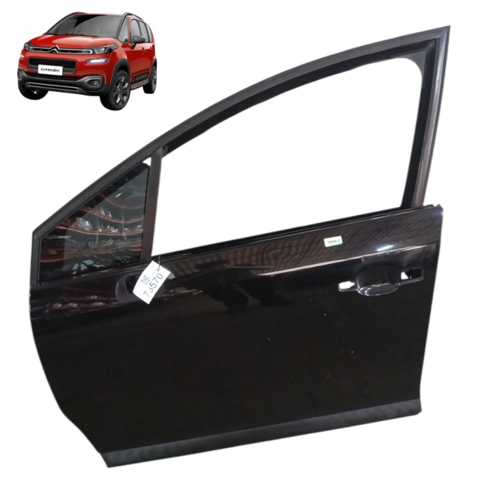 Porta Dianteira Esquerda Citroen C4 2009 2010 2011 2012 2013 Dianteira Esquerda Preto