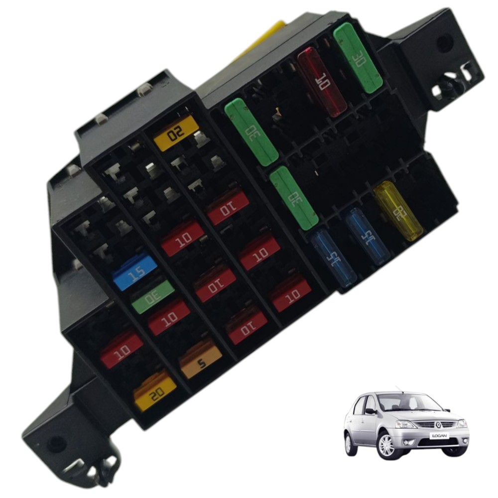 Caixa fusível interna Renault Logan 1.0 16v 2008 2009 2010 1
