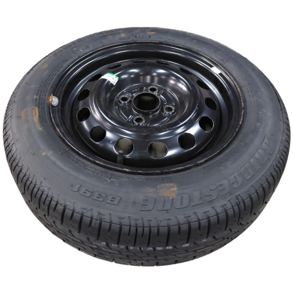 Roda Ferro Estepe Aro 14 4×100 Honda Fit 2003 2004 2005 2006 Preto 2