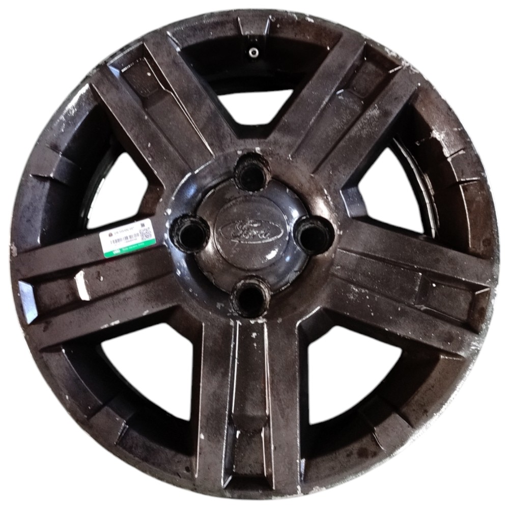 Jogo Roda Aro 15 4×108 Ford Ecosport Com Riscos 5 Unidades Cinza-escuro 3