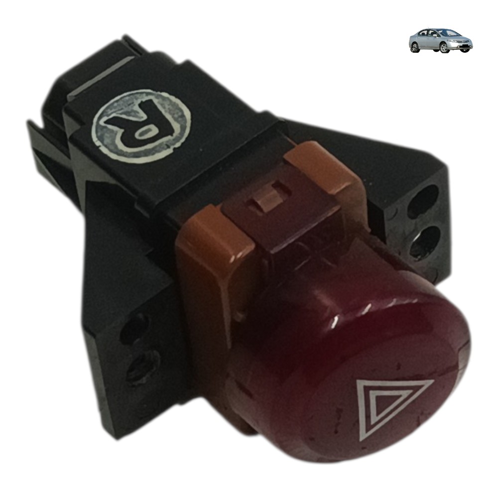 Botão Pisca Alerta Honda Civic 2007 2008 2009 2010 Vermelho 1