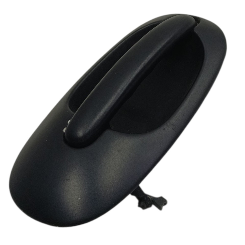 Maçaneta Externa Traseira Esquerda Chrysler Caravan 2000 99 Preto Traseira 2