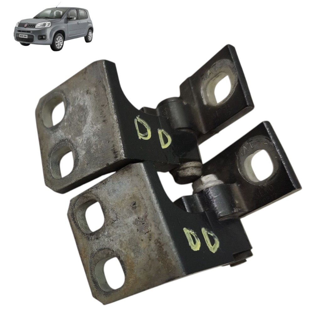 Par dobradiça dianteira direita Fiat Uno Vivace 2013 2014 15 1