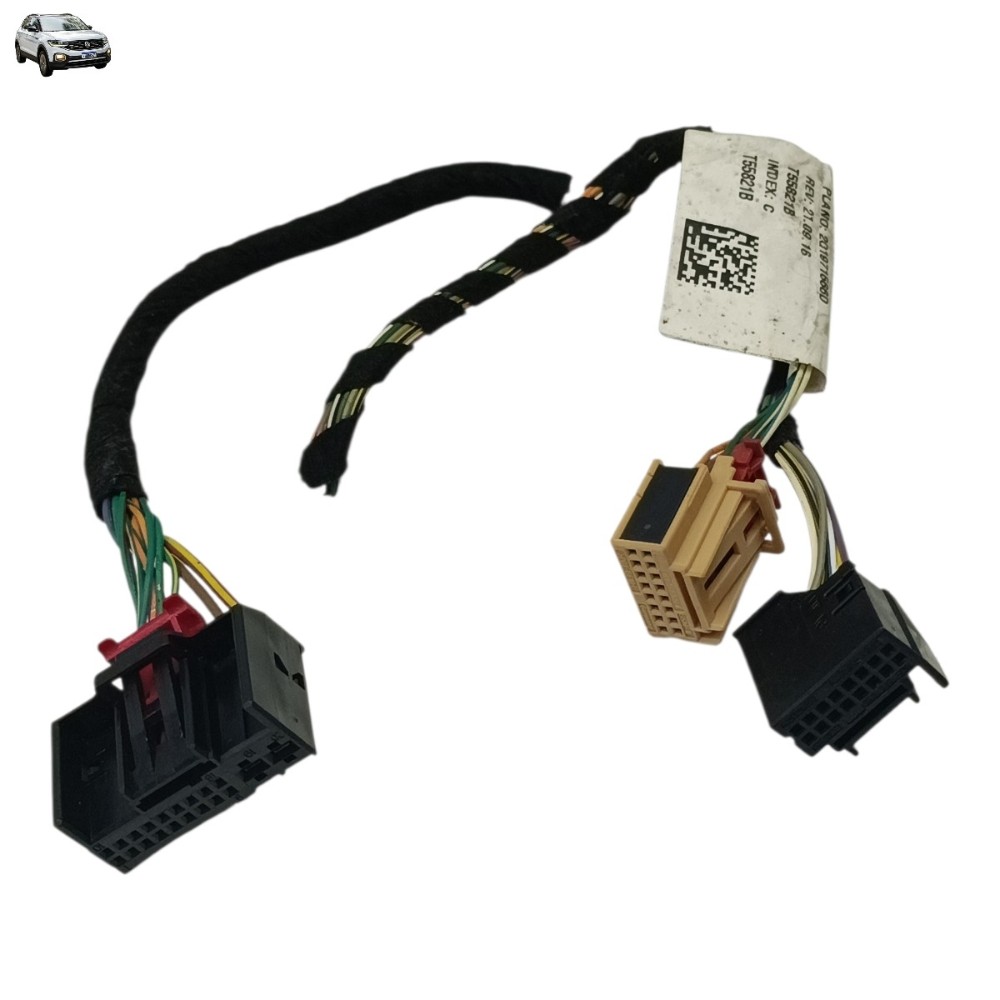 Jogo plug conector comando ar condicionado vw tcross 2022 23