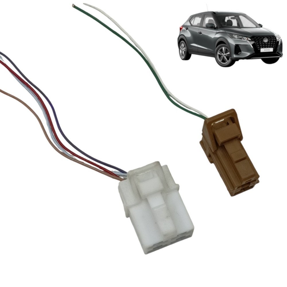 Par Plug Conector Sensor Pedal Freio Nissan Kicks 2024 2023