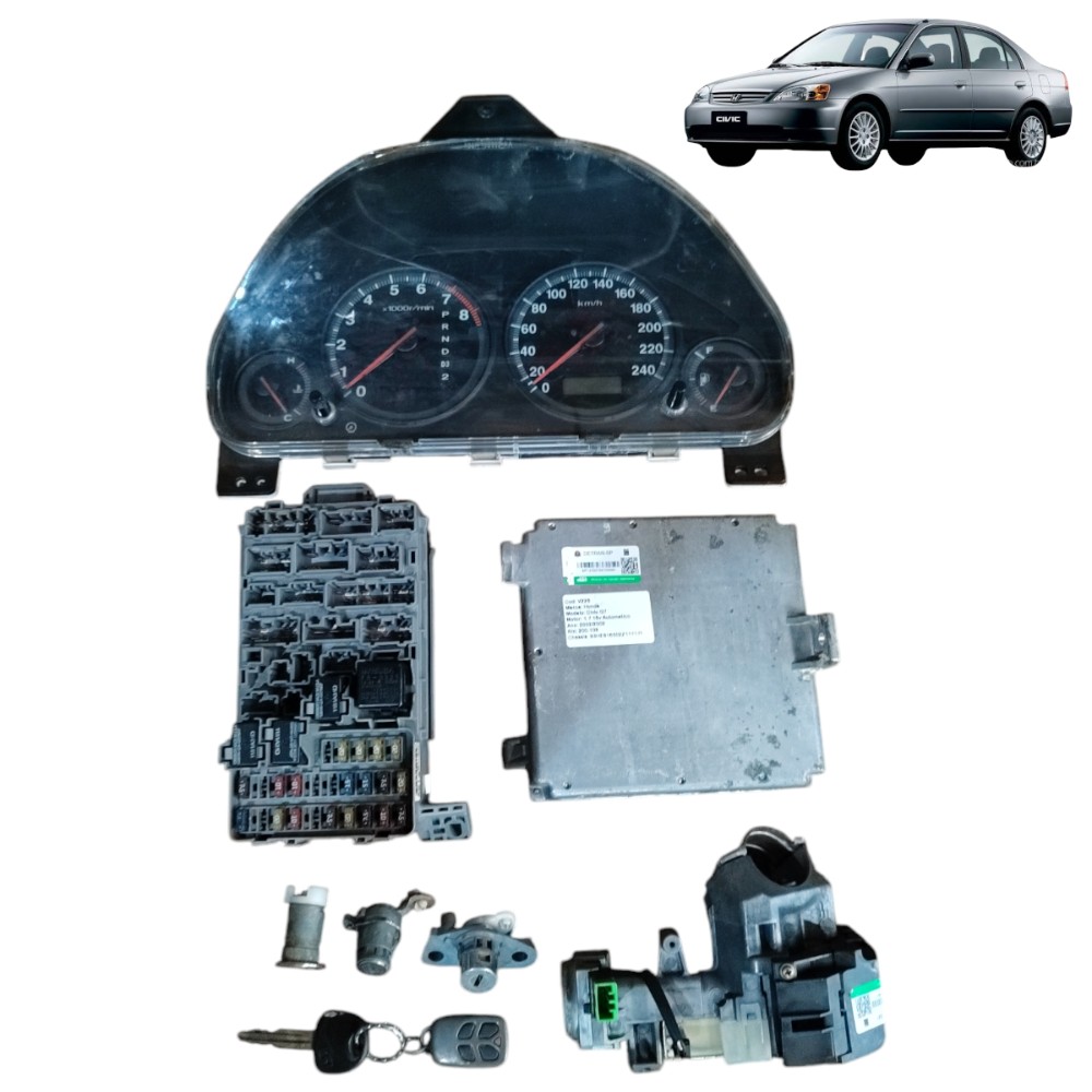 Kit Code Modulo Injeção Honda Civic 1.7 Aut2001 2002 1