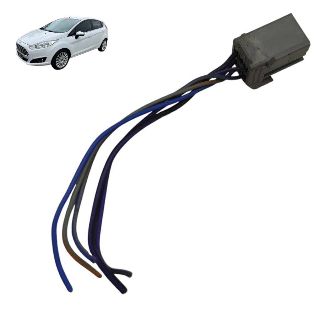 Plug conector lanterna traseira Ford New Fiesta 2014 2015 16 1
