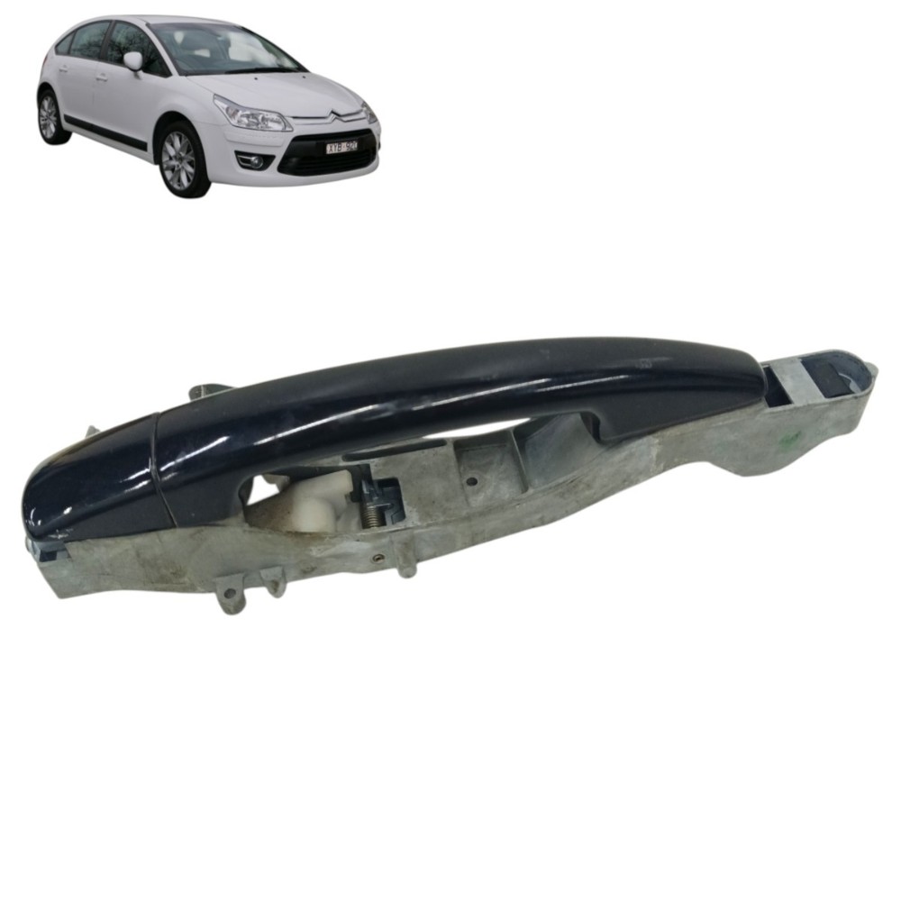 Maçaneta Externa Dianteira Direita Citroen C4 2009 2010 Preto Dianteira