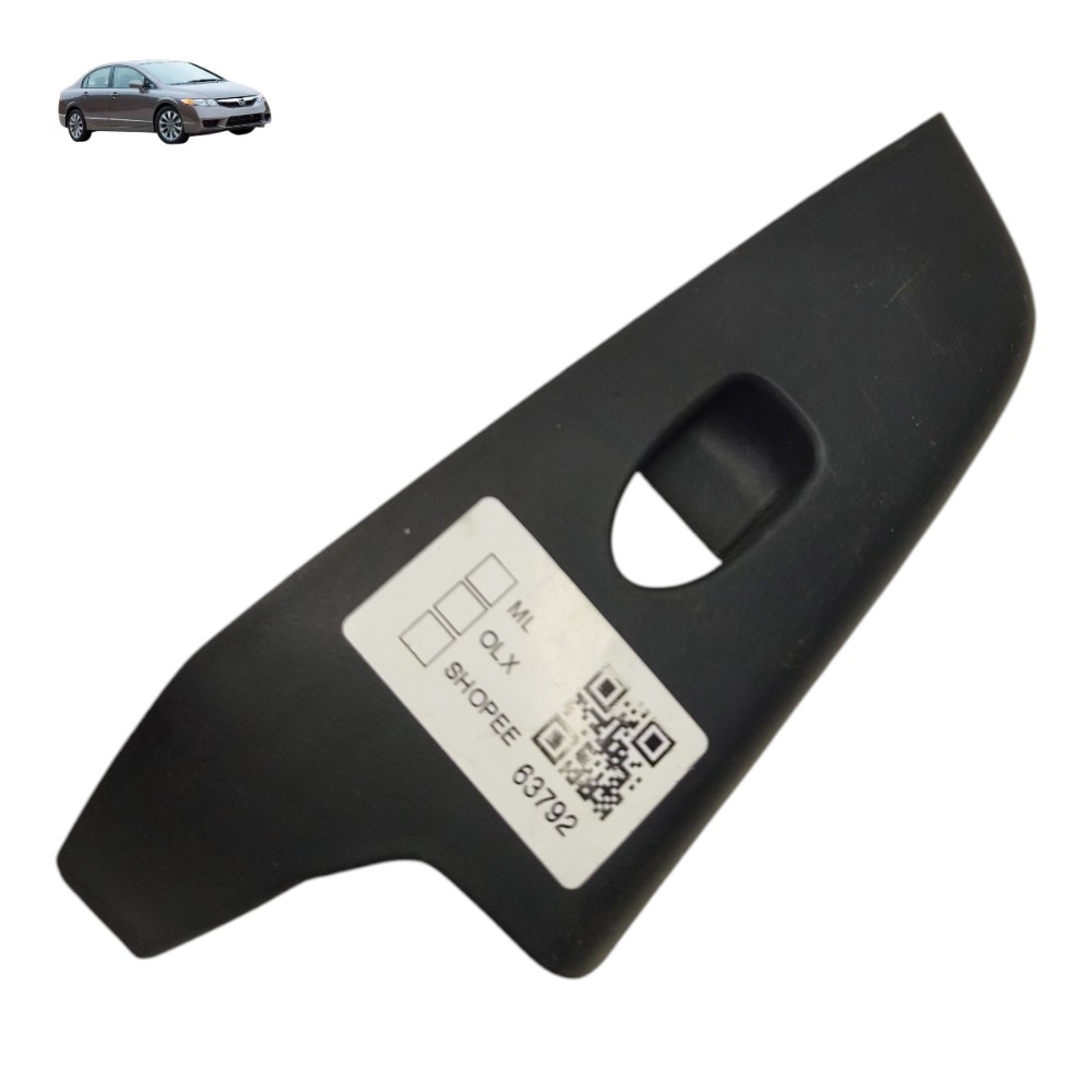 Moldura Botão Vidro Traseiro Esquerdo Honda Civic 2007 2008 1