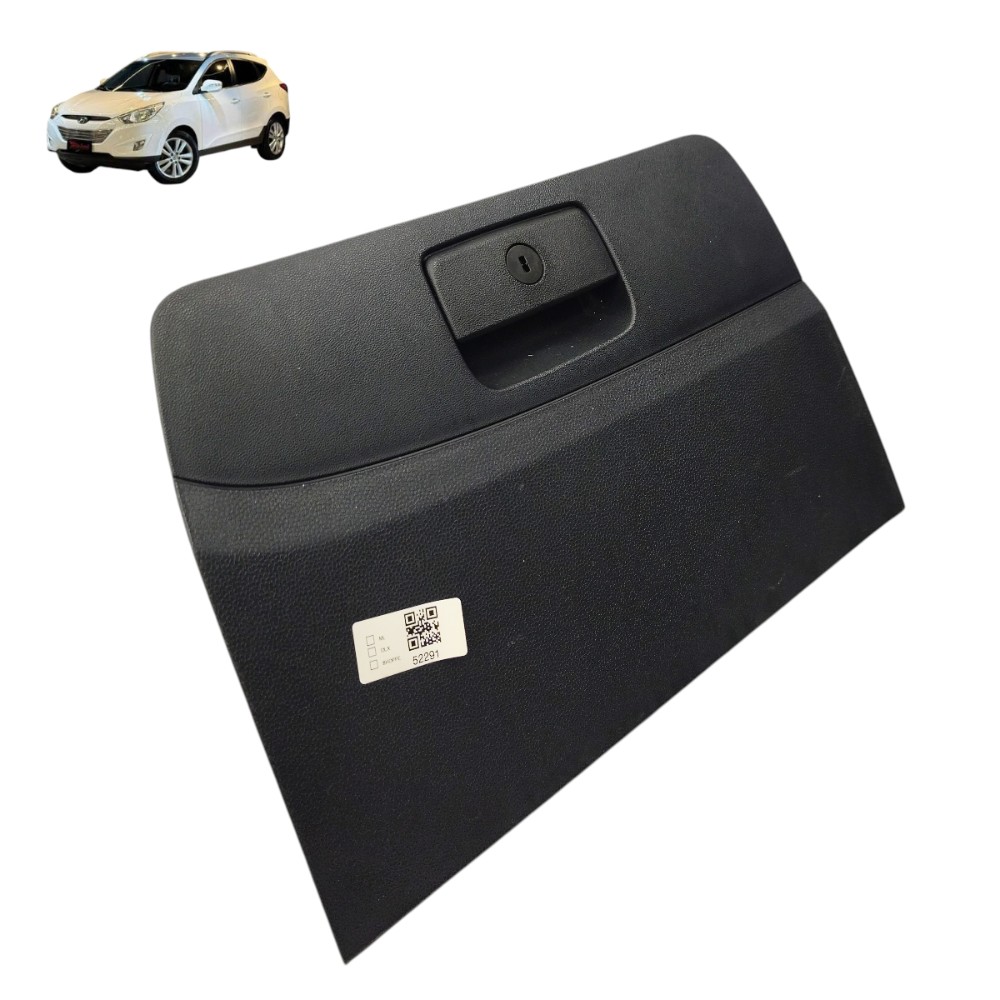 Tampa porta luvas Hyundai ix35 2014 2015 2016 2017 cor preto 1