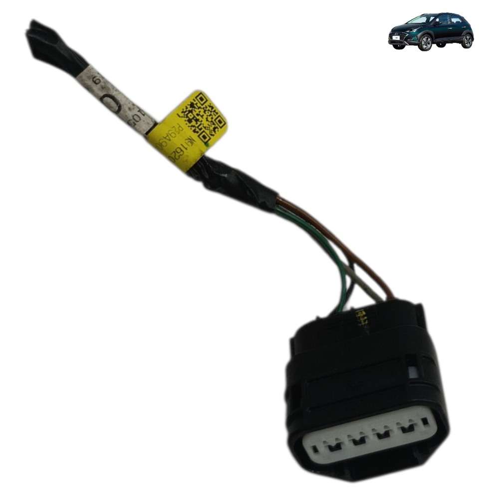 Plug conector fechadura traseira esquerda Hyundai HB20 2020 1