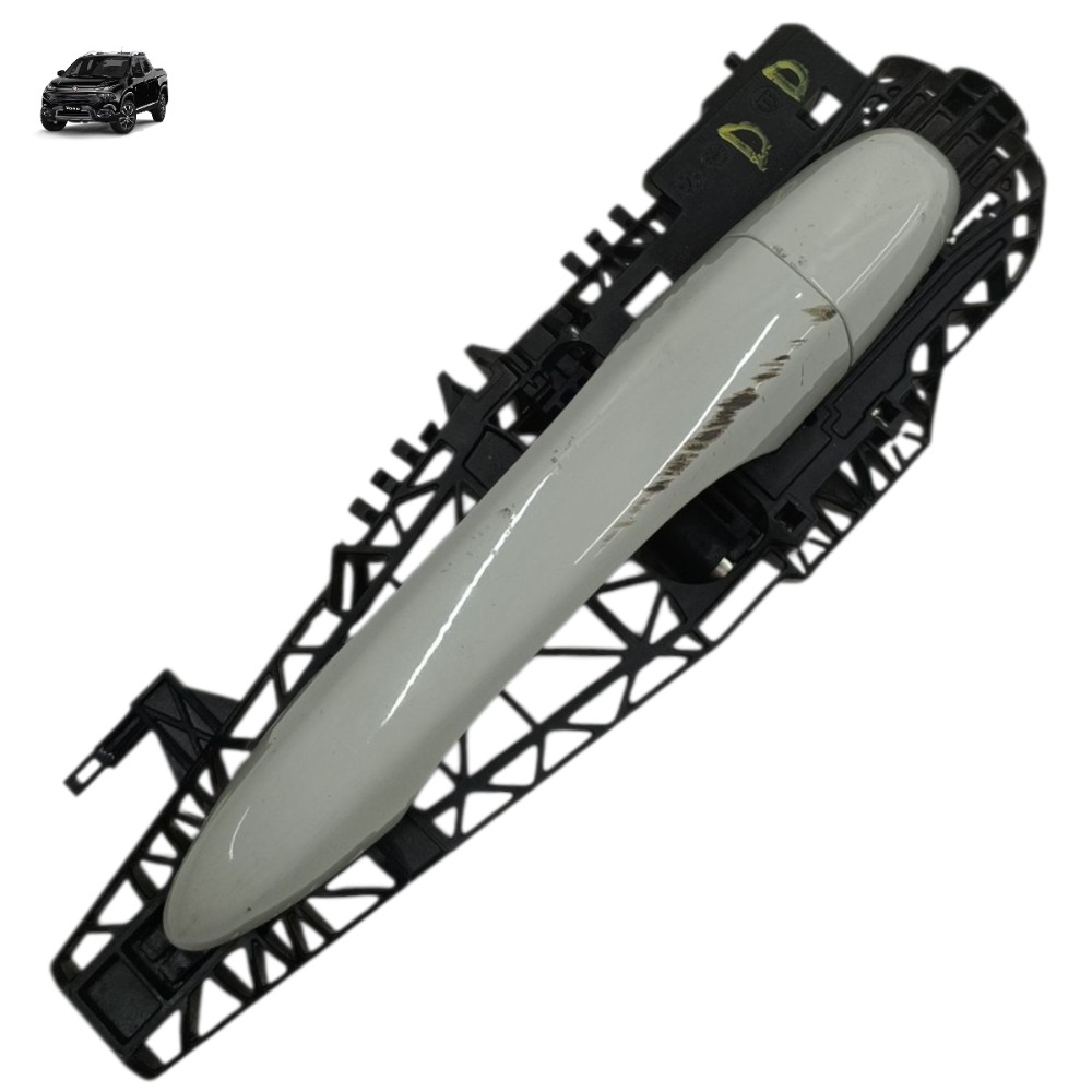 Maçaneta Externa Dianteira Direita Fiat Toro 2021 2020 2019 Branco 1