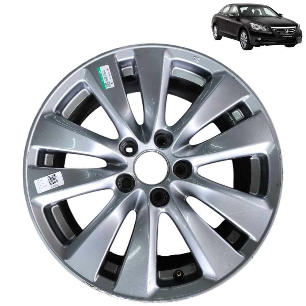 Roda Liga Avulsa Aro 17 5×114,3 Honda Accord 2011 2010 2009 – Prata 1