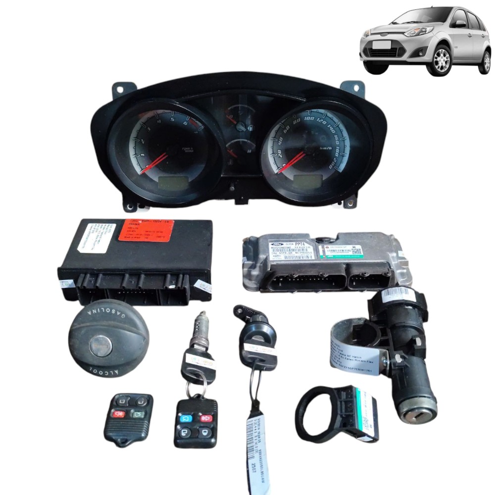 Kit Code Módulo Injeção Ford Fiesta Se 1.6 Zetec Rocam 2014 1