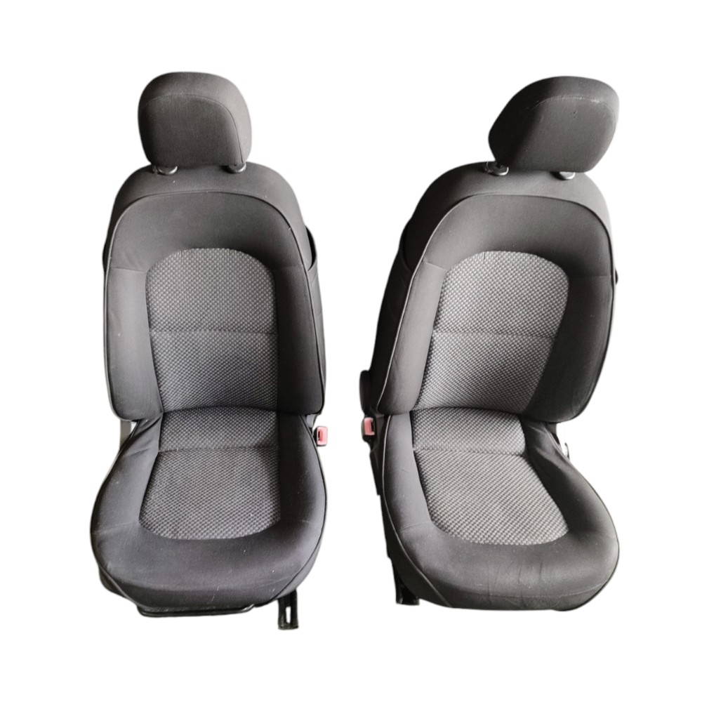 Jogo Banco Tecido Fiat Linea 2009 2010 2011 2012 2013 2014 Preto 2