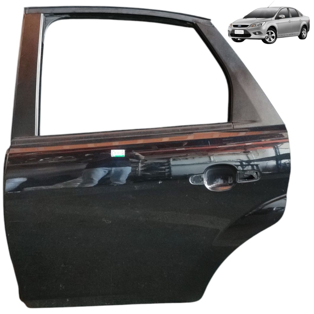 Porta Traseira Esquerda Ford Focus 2009 2010 2011 2012 2013 Traseira Esquerdo Preto 1