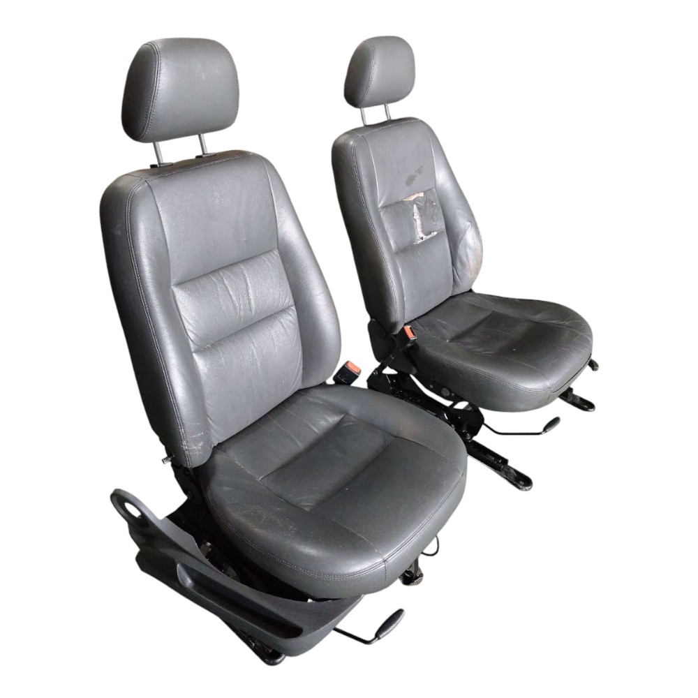 Par Banco Dianteiro Couro Ford Ecosport 2003 2004 2005 06 07 Cinza 2