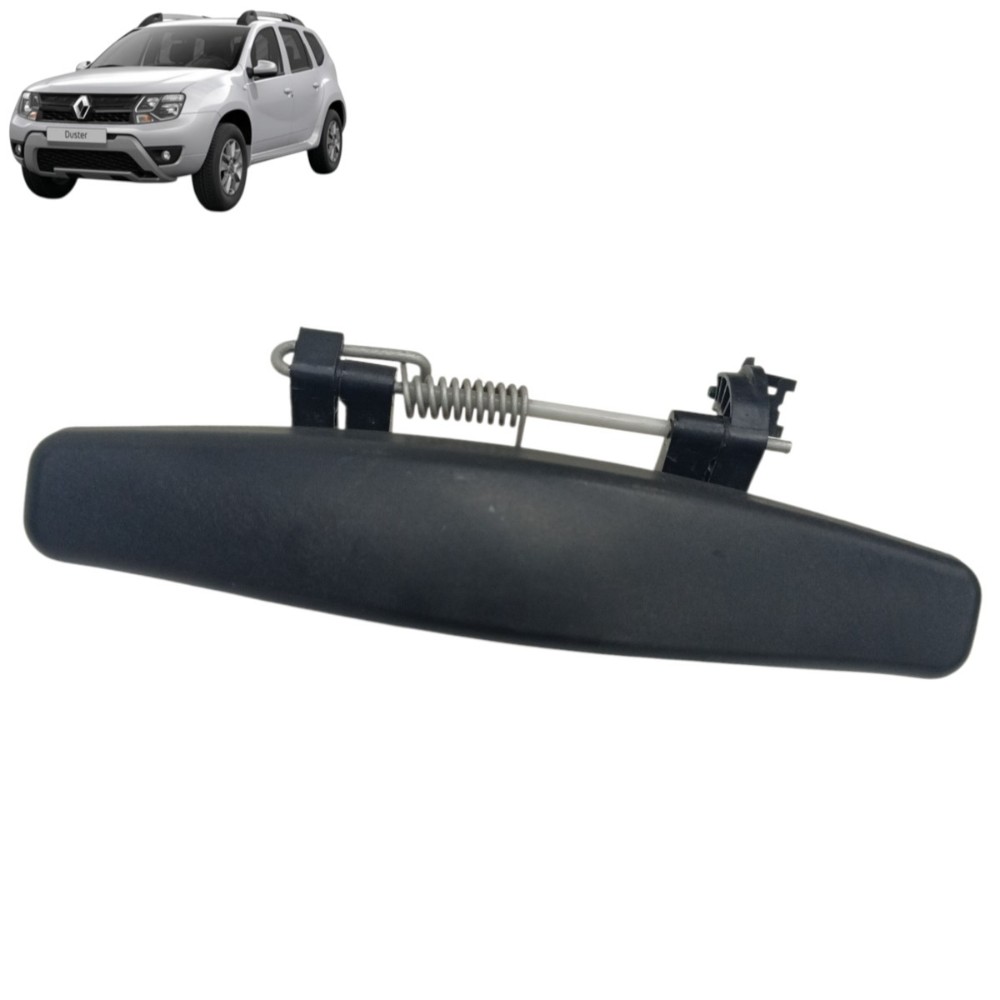 Maçaneta Externa Traseira Esquerda Renault Duster 2012 A 20 Preto Traseira