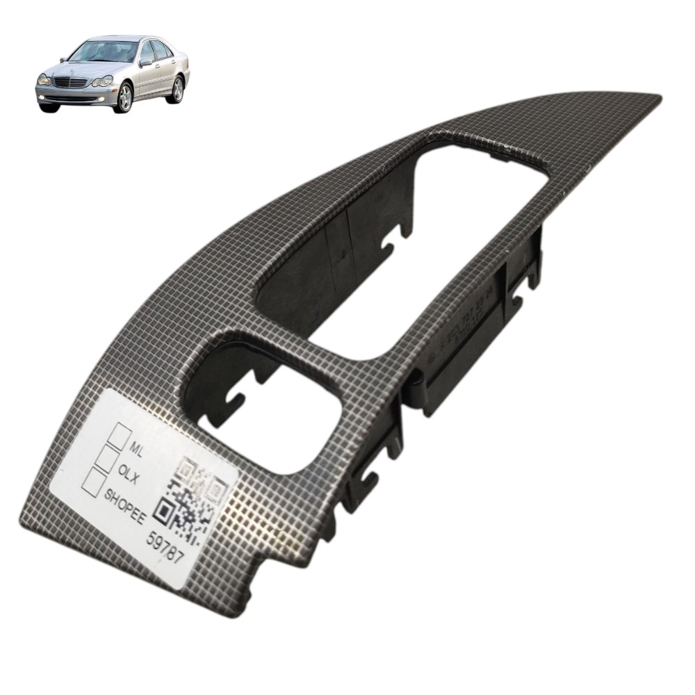 Moldura comando vidro esquerdo Mercedes c230k 2003 2004 2005