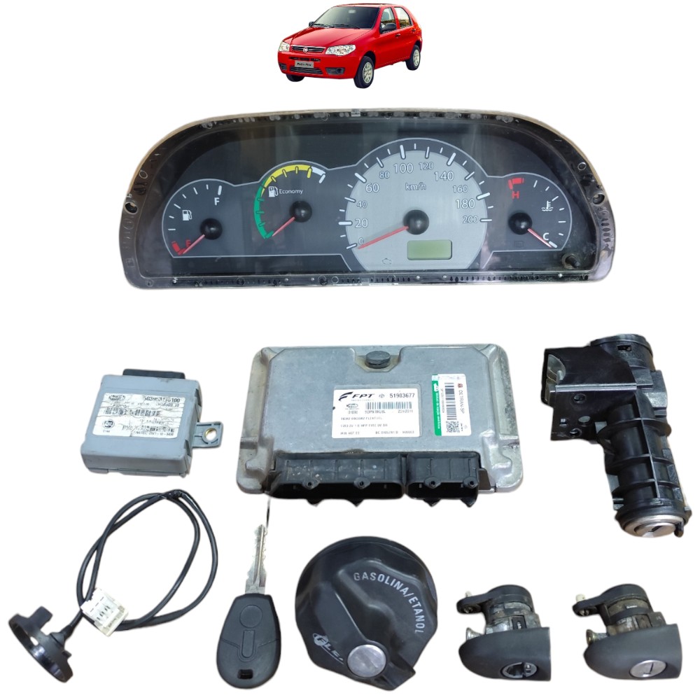 Kit Code Módulo Injeção Fiat Palio 1.0 8v Fire Economy 2011 1